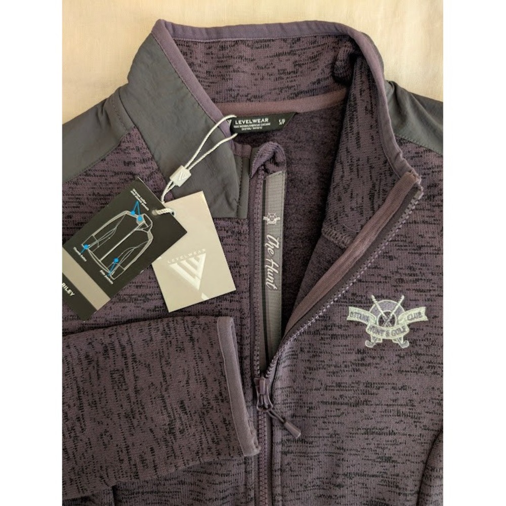 Ottawa Hunt & Golf Club Jacket Womens SMALL Levelwear Riley Purple Full Zip NEW